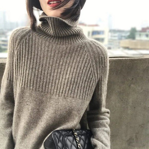 Thick Turtleneck Wool Sweater
