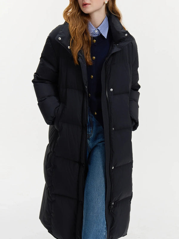 Gentle Style Mid-length Down Coat