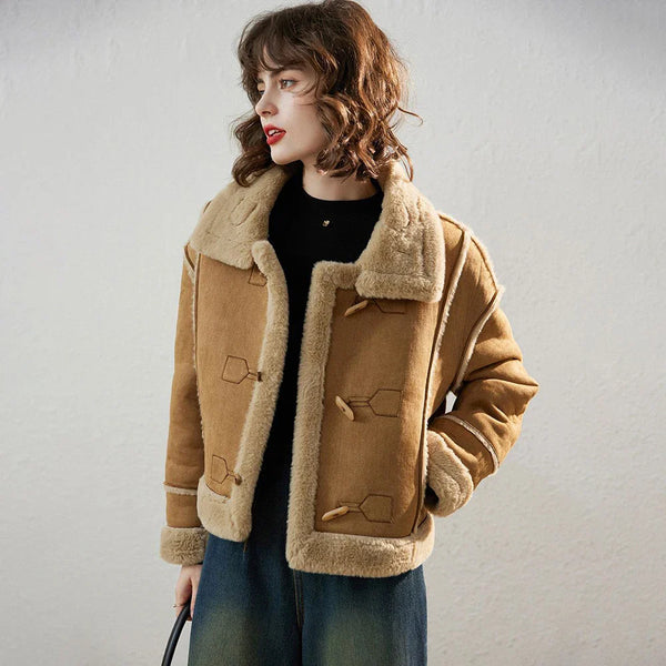 Plus Velvet Thickened Short  Jacket