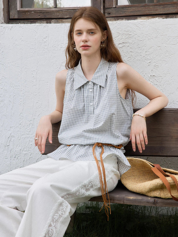 Ruching Detail Textured Blouse