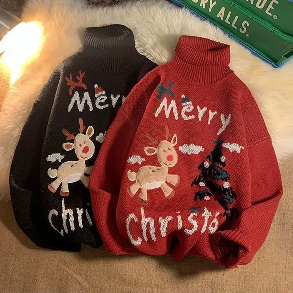 Turtleneck Christmas Sweater Ugly Sweater