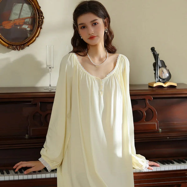 Cotton Round Neck Plus Size Nightdress