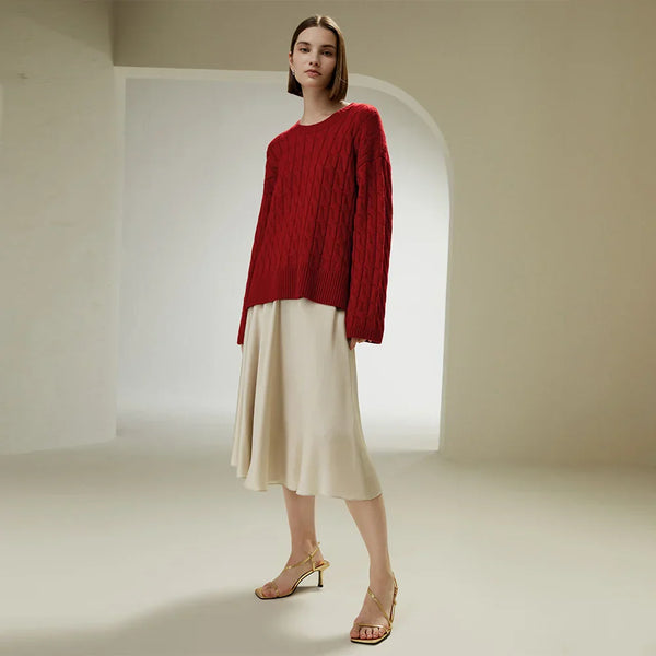 Ultrafine Merino Wool Crewneck Sweater