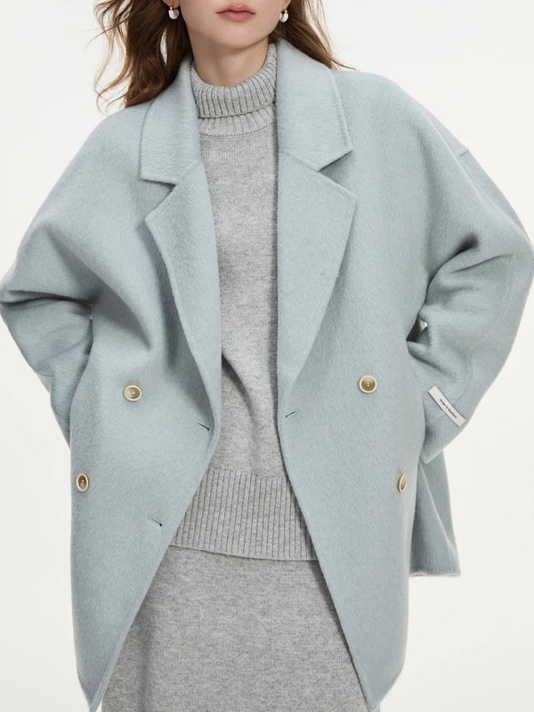 100% Wool Short Woolen Coat