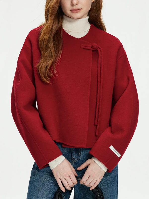 100% Wool Short Double-sided Woolen Coat